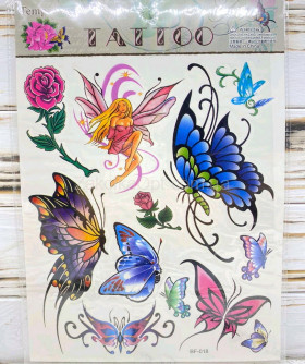 Временное тату-наклейки бабочки МА15-18
