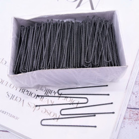 Шпилька для волосся чорна 6 см. 500 шт. НД-21-1119