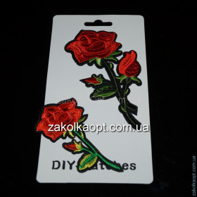 Наклейка на одяг "трояндочки" О0082