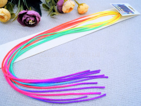 Пасмо нитка кольорова для плетіння волосся, 35 см. 2-4-118