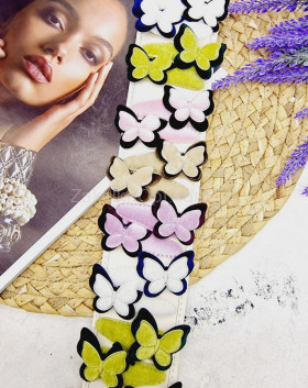 Заколка-хлопавка дитяча з метеликом 6 см ВН33-72