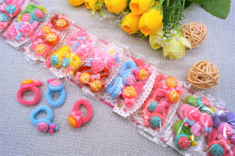 Резиночки детские цветные, конфетка 2 см К-5020